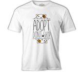 Don't Shop - Adopt White Men's Tshirt 