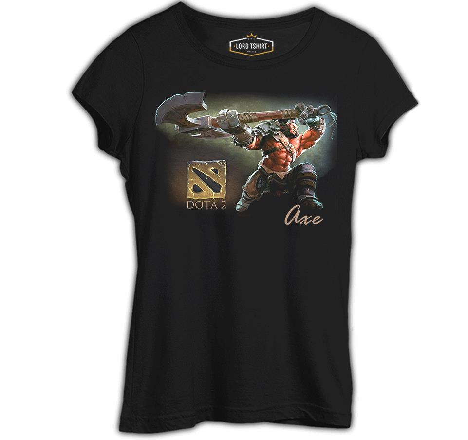 Dota 2 - Axe Siyah Kadın Tshirt