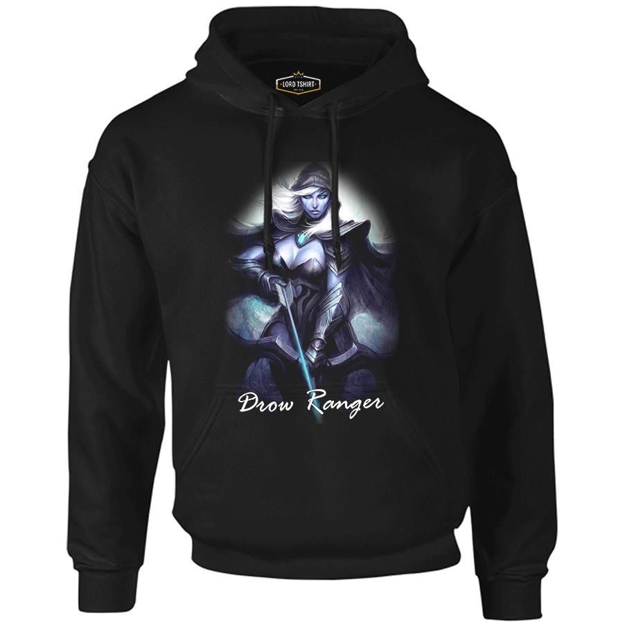 Dota 2 - Drow Ranger Black Men's Zipperless Hoodie