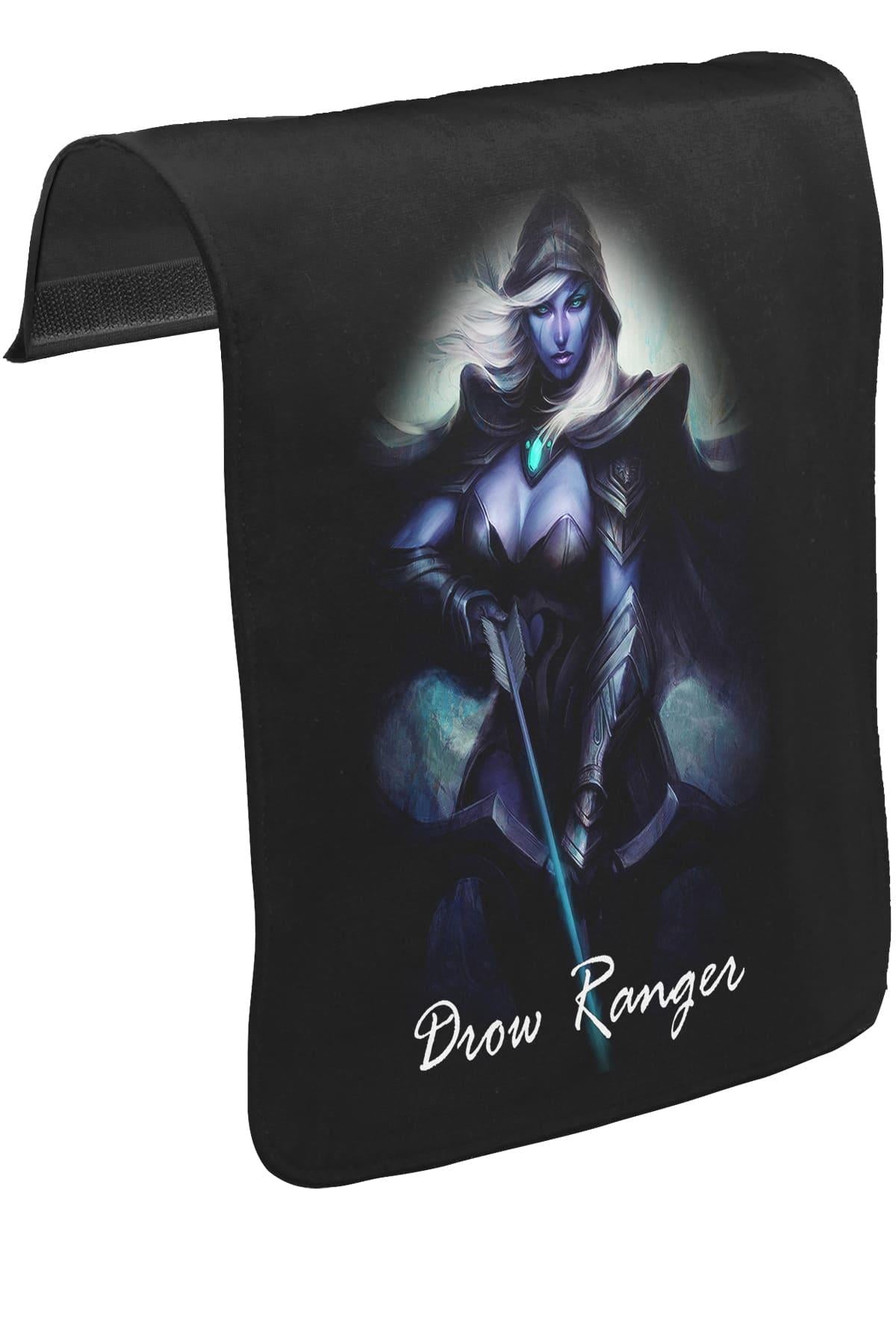 Dota 2 - Drow Ranger Unisex Siyah Tak-Çıkar Postacı Çanta Kapağı CK-298