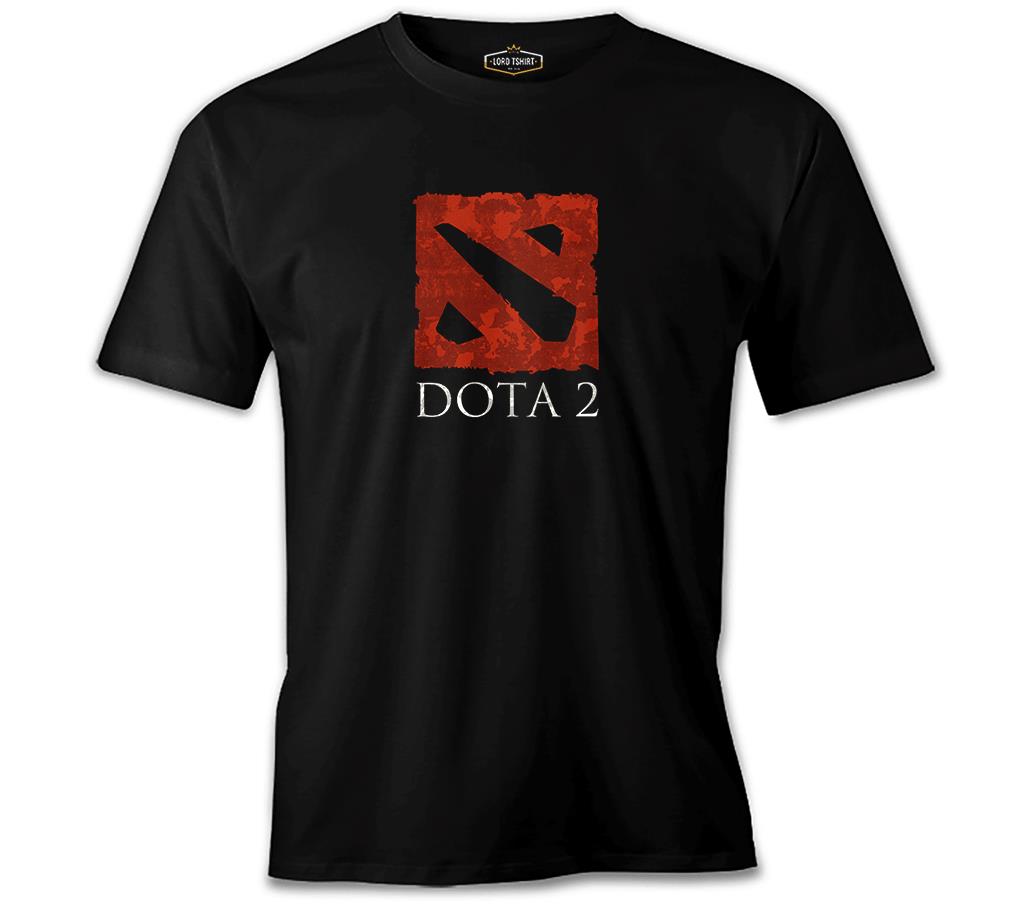 Dota 2 - Logo2 Siyah Erkek Tshirt