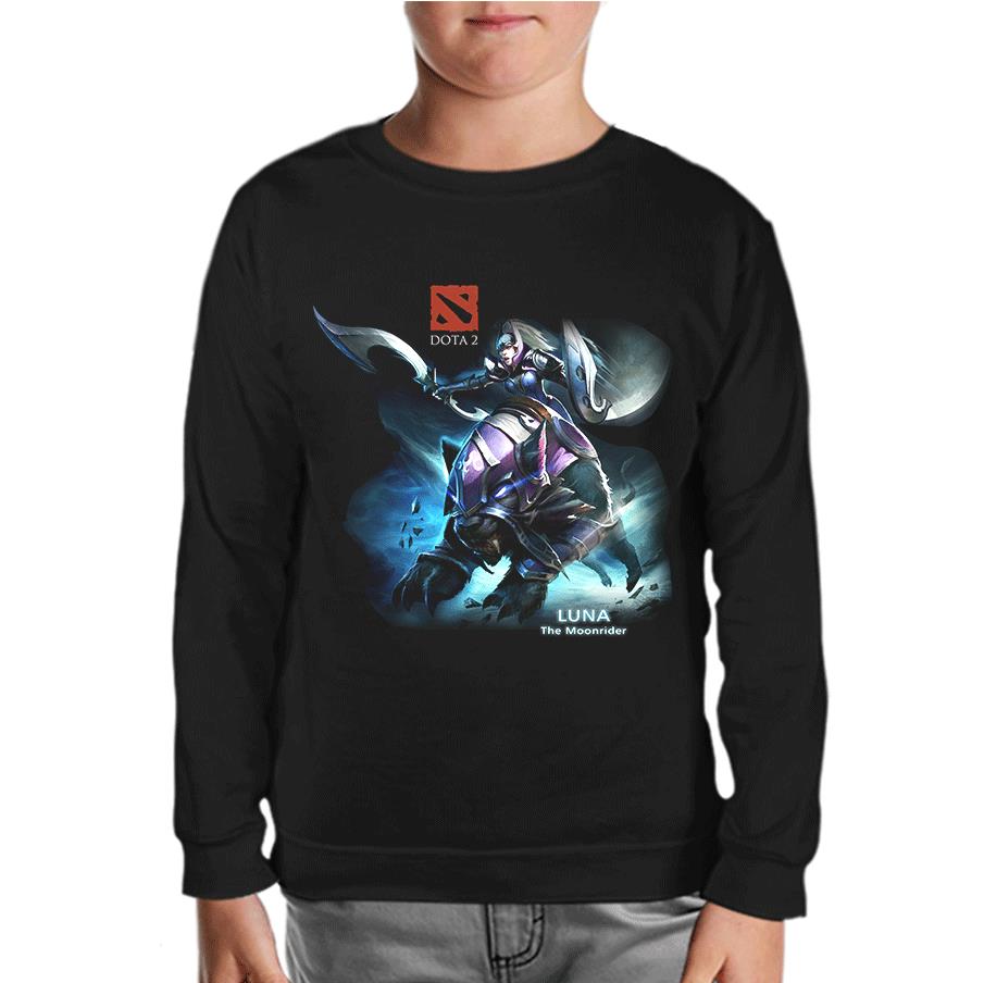 Dota 2 - Luna Siyah Çocuk Sweatshirt