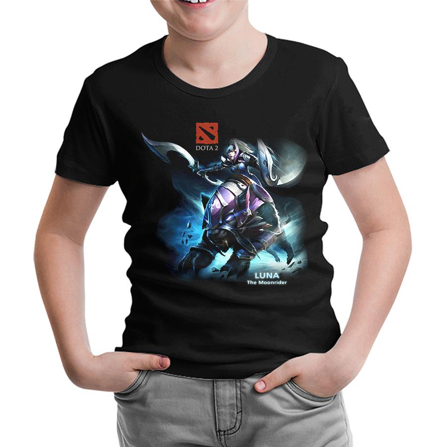 Dota 2 - Luna Siyah Çocuk Tshirt