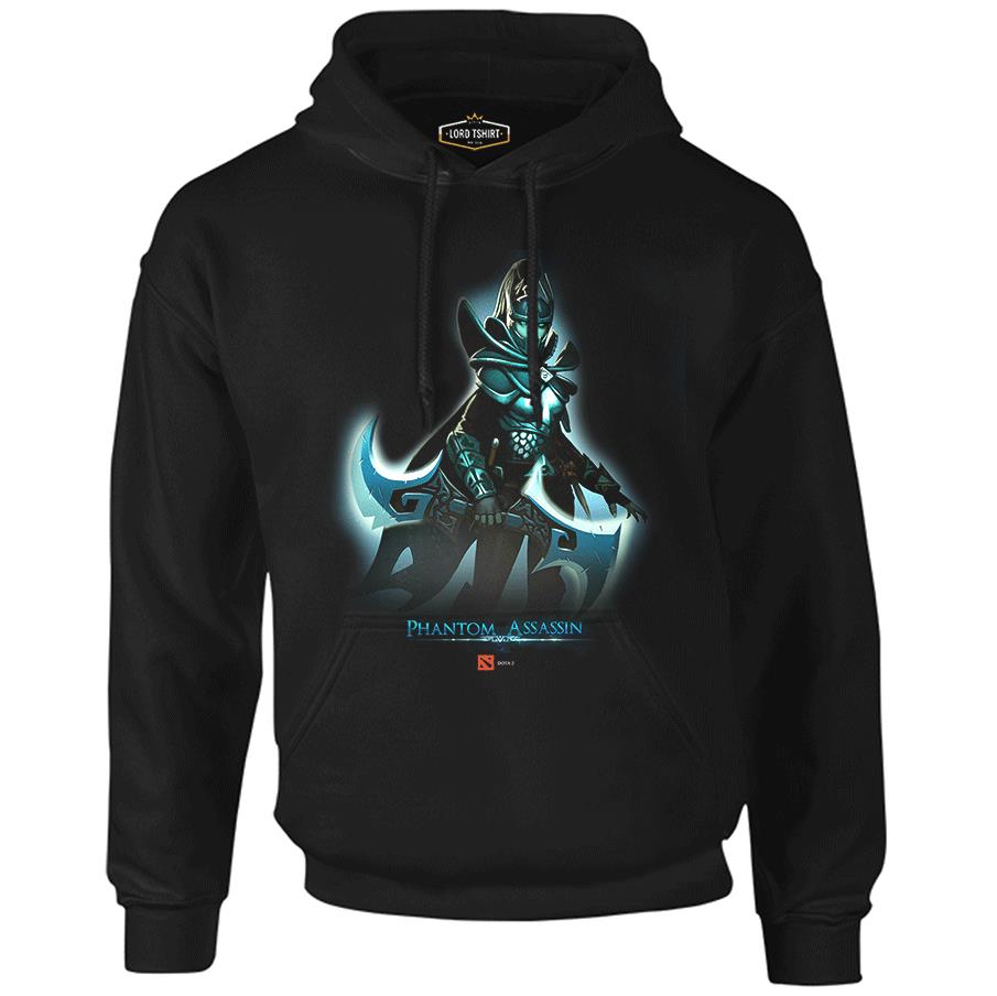 Dota 2 - Phantom Assassin Black Men's Zipperless Hoodie