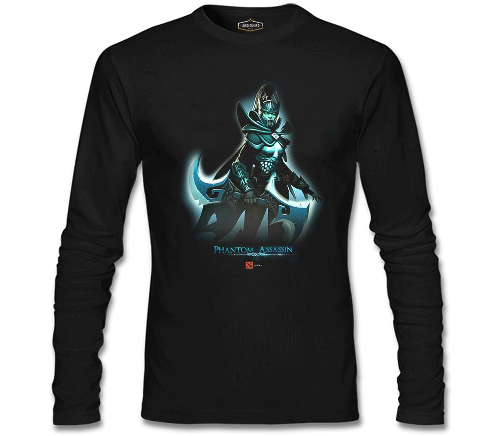 Dota 2 - Phantom Assassin Siyah Erkek Sweatshirt
