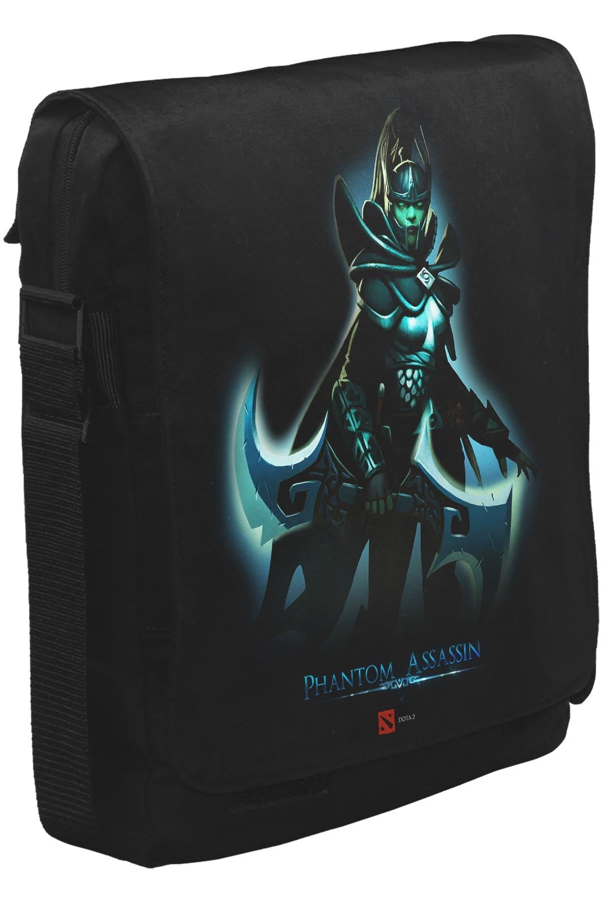 Dota 2 - Phantom Assassin Unisex Siyah Postacı Çanta