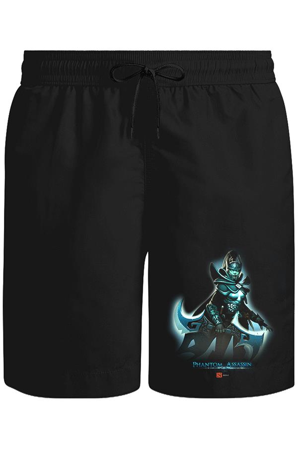 Dota 2 - Phantom Assassin Unisex Siyah Şort