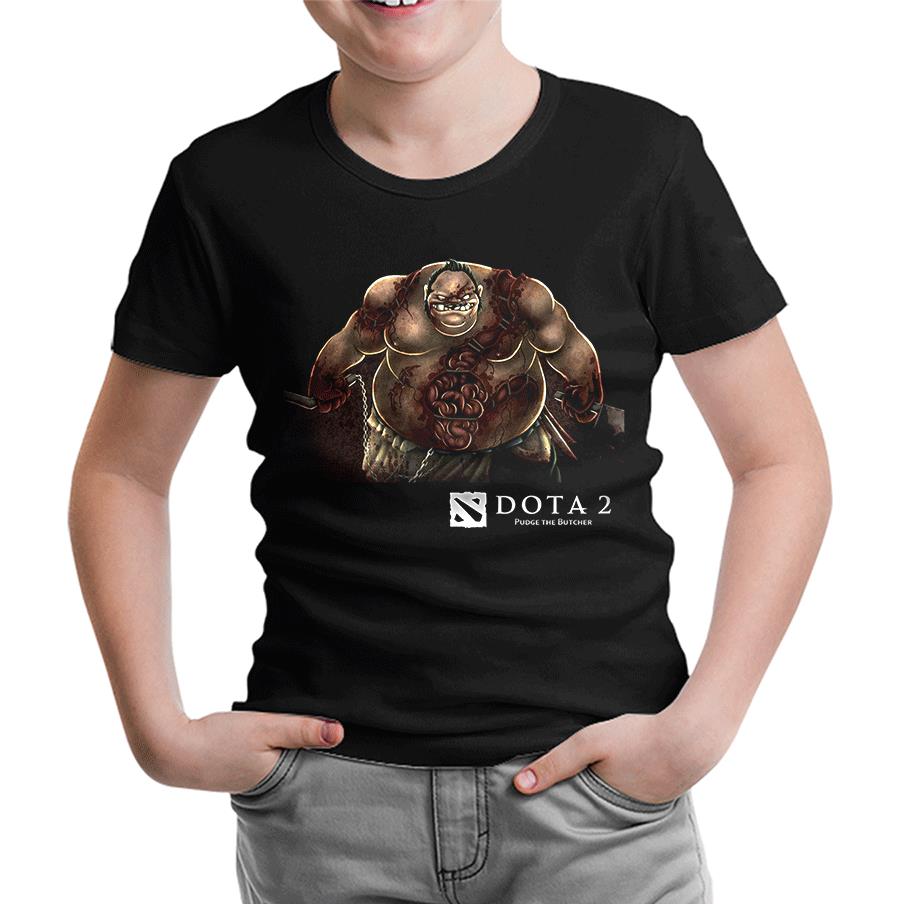 Dota 2 - Pudge Siyah Çocuk Tshirt