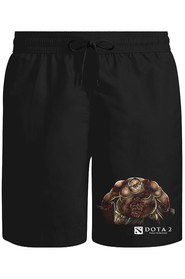 Dota 2 - Pudge Unisex Siyah Şort
