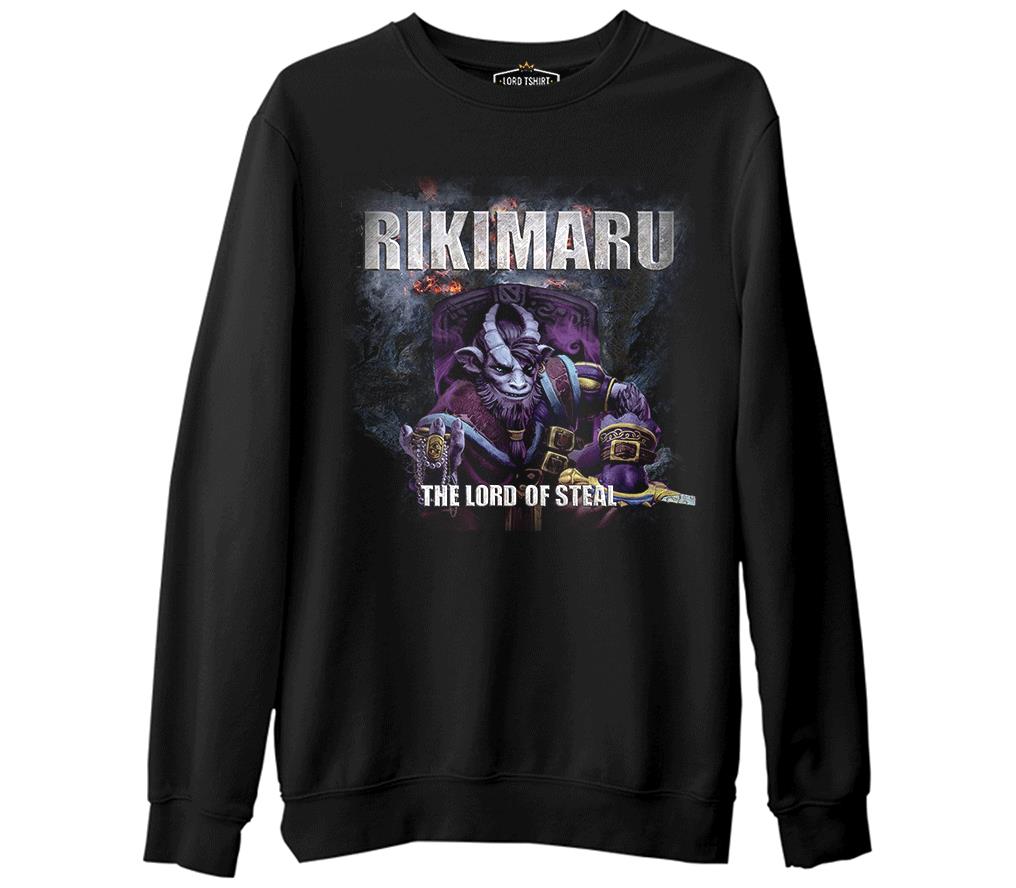 Dota 2 - Rikimaru  Siyah Erkek Kalın Sweatshirt