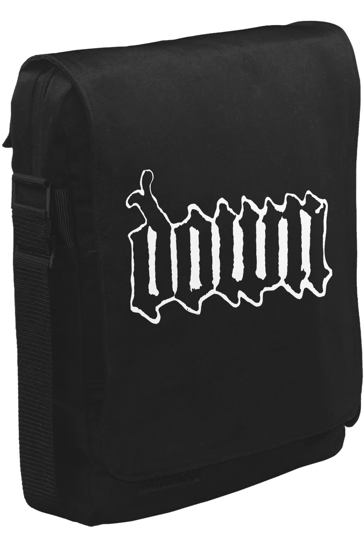 Down - Nola Unisex Black Messenger Bag 