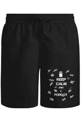 Dr. Who - Keep Calm and i Forgot Unisex Siyah Şort