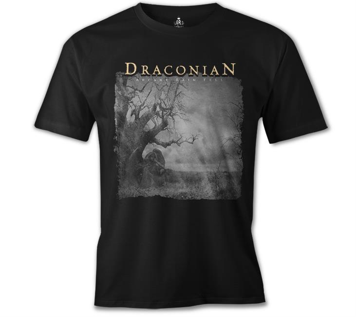 Draconian - Arcane Rain Fell Siyah Erkek Tshirt