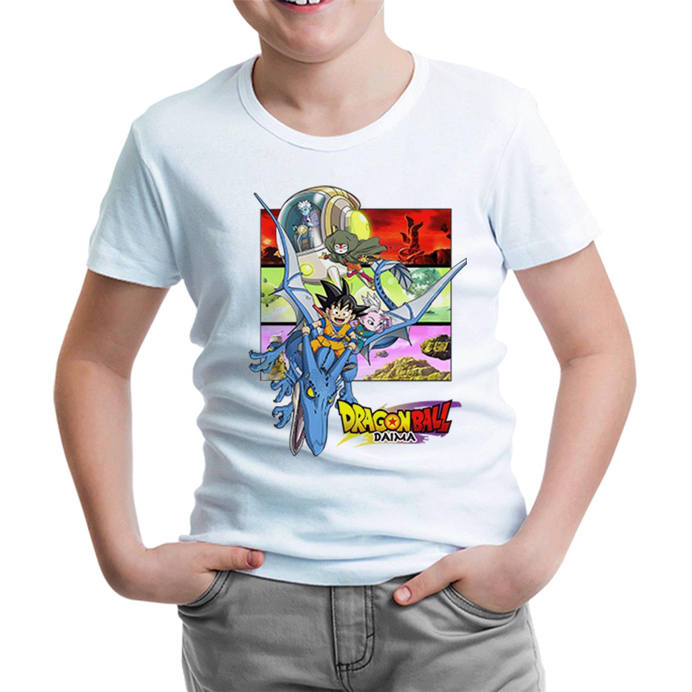 Dragon Ball Daima Ejderha Shen Long Beyaz Çocuk Tshirt