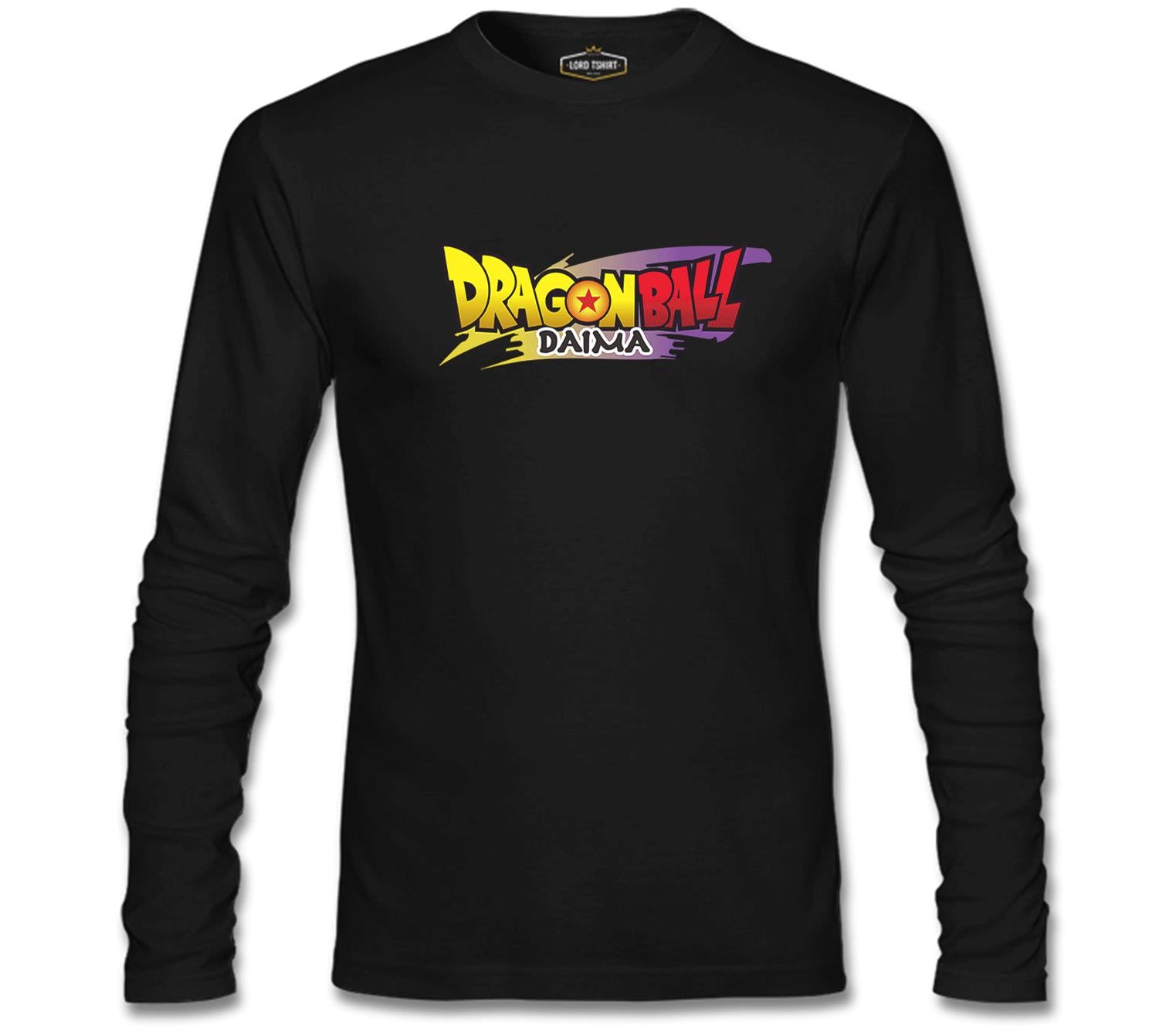 Dragon Ball Daima Logo Siyah Erkek Sweatshirt