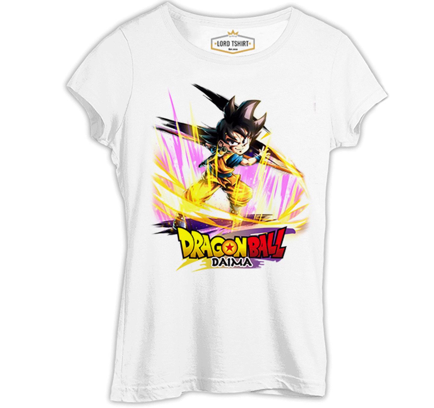 Dragon Ball Daima Yıldız Beyaz Bayan Tshirt