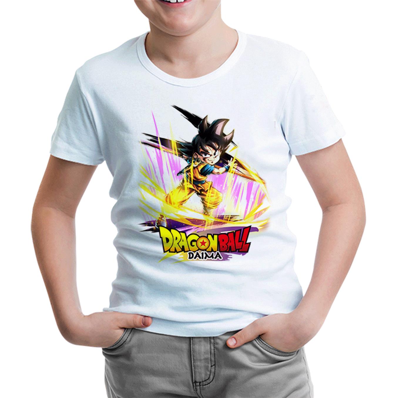 Dragon Ball Daima Yıldız Beyaz Çocuk Tshirt