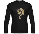 Dragon ve Ay Siyah Erkek Sweatshirt