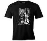 Dragon with Moon and Flowers Black Men's Tshirt