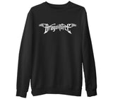 DragonForce - Logo  Siyah Erkek Kalın Sweatshirt