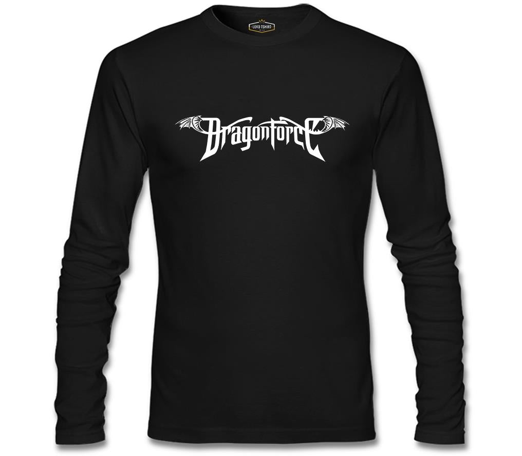 DragonForce - Logo Siyah Erkek Sweatshirt
