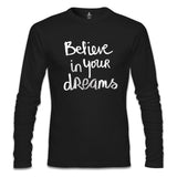 Dream Believing  Siyah Erkek Sweatshirt