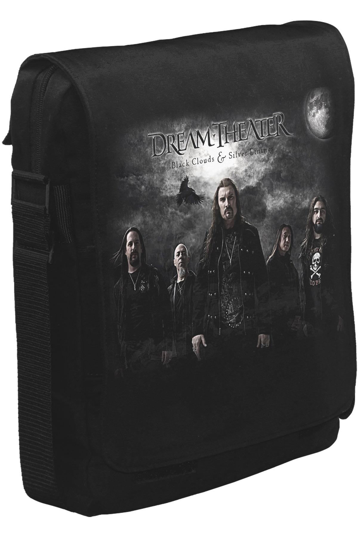 Dream Theater - Black Clouds Unisex Siyah Postacı Çanta