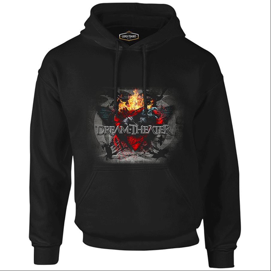 Dream Theater - Fire Wings Black Men's Zipperless Hoodie