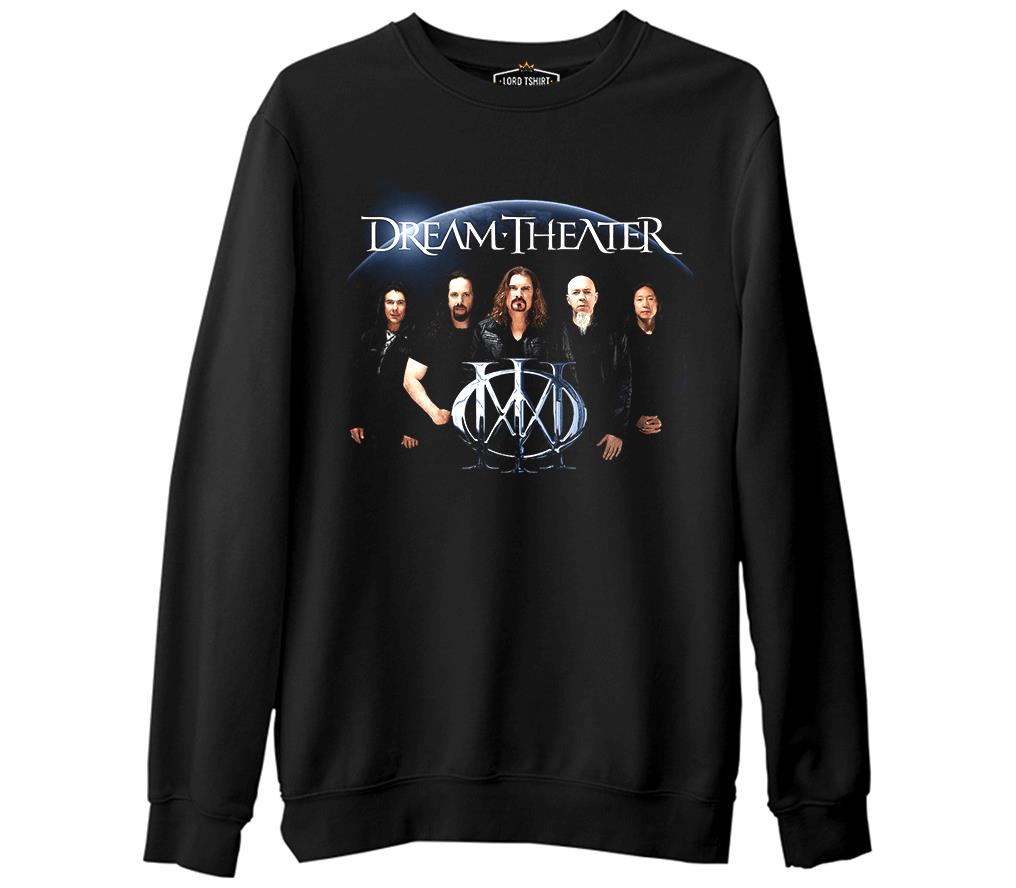 Dream Theater - Grup  Siyah Erkek Kalın Sweatshirt
