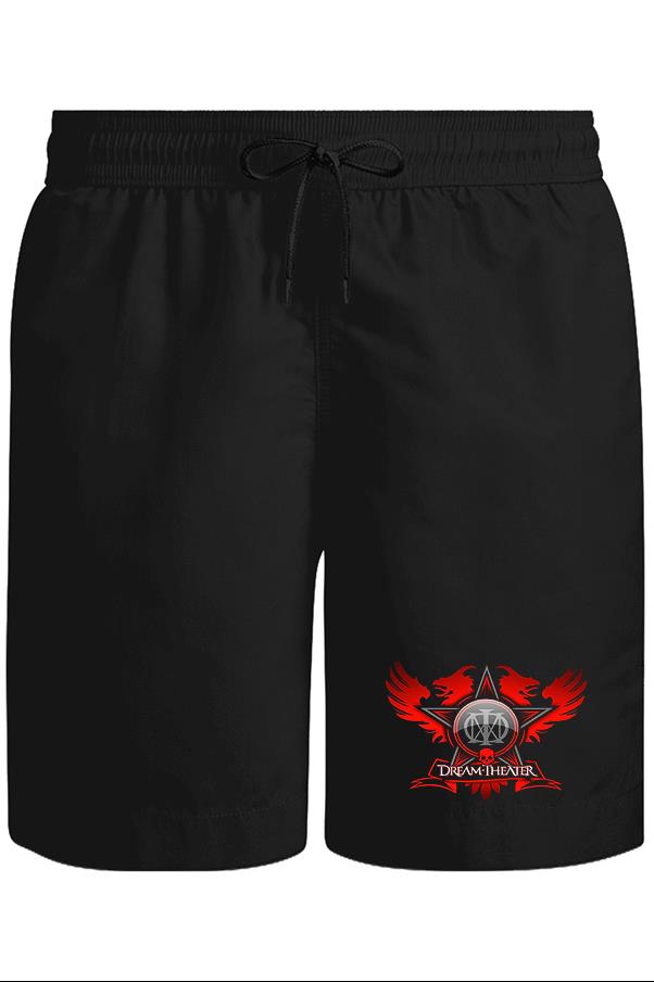 Dream Theater - Logo Star Unisex Siyah Şort