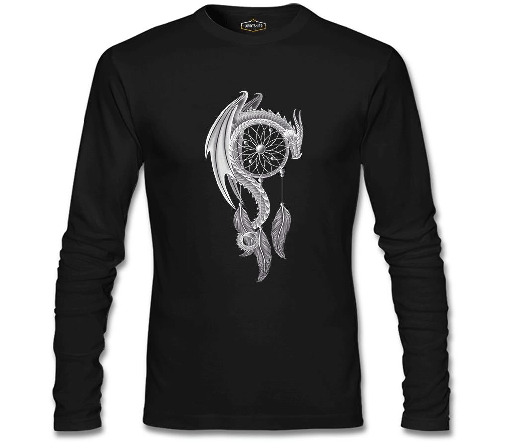 Dreamcatcher - Düş Kapanı Siyah Erkek Sweatshirt