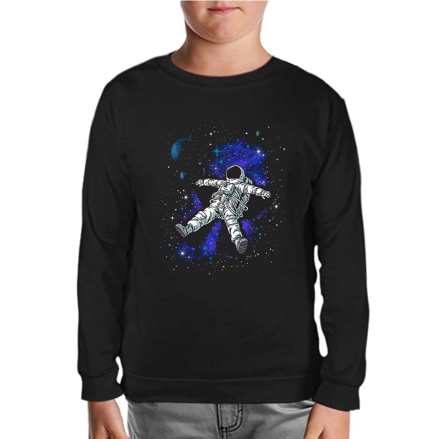Dreams in Space Black Kids Sweatshirt