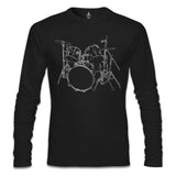 Drummer - Bateri Siyah Erkek Sweatshirt
