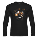 Drummer Black Men's Sweatshirt