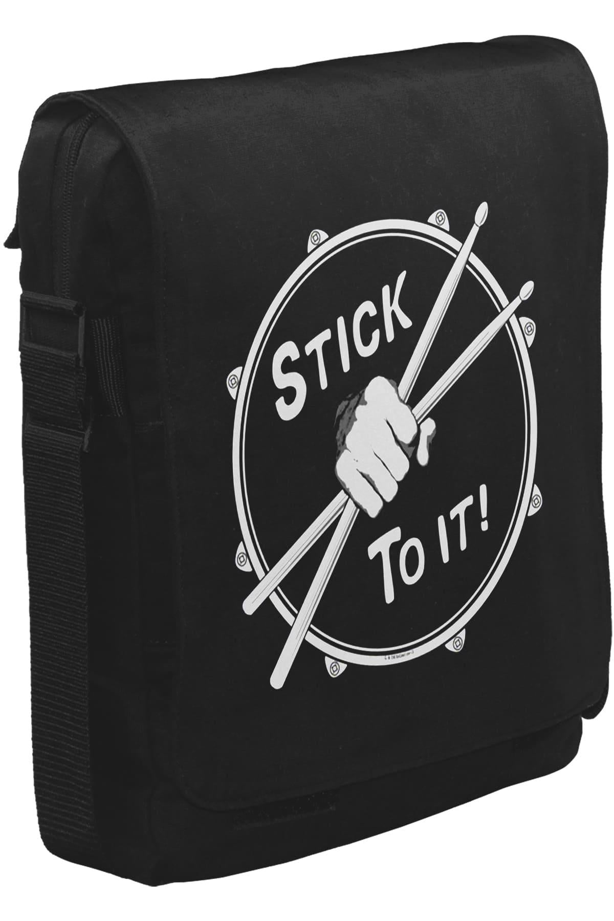 Drummer - Stick To It Unisex Siyah Postacı Çanta