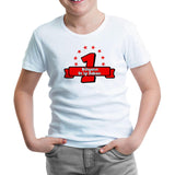 Dünyanın En İyi Babası Beyaz Çocuk Tshirt