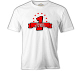 The Best Dad in the World White Men's Tshirt