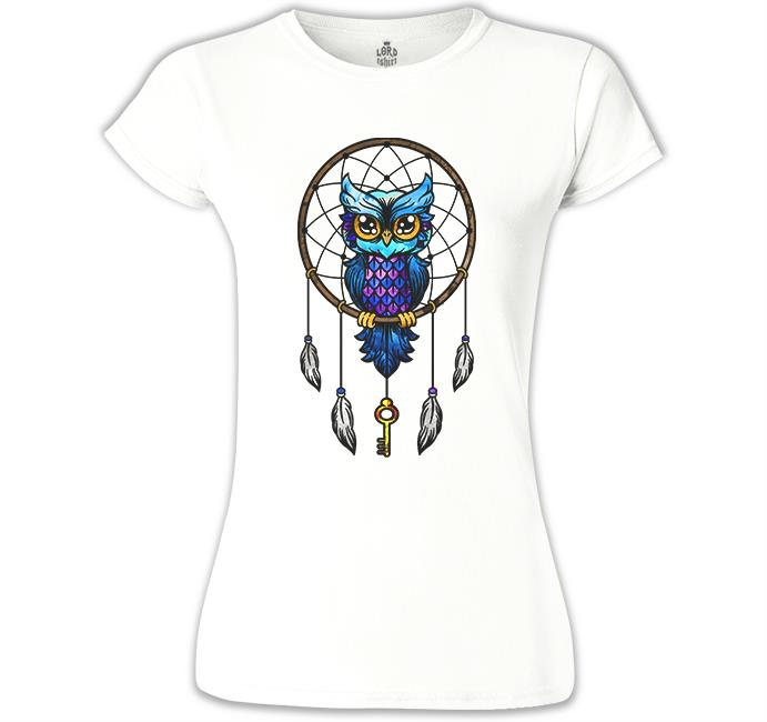 Dream Catcher - Owl White Women's Tshirt