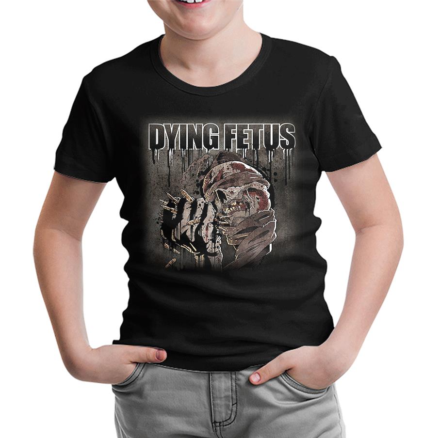 Dying Fetus - Skull Siyah Çocuk Tshirt