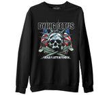 Dying Fetus - War of Attrition  Siyah Erkek Kalın Sweatshirt