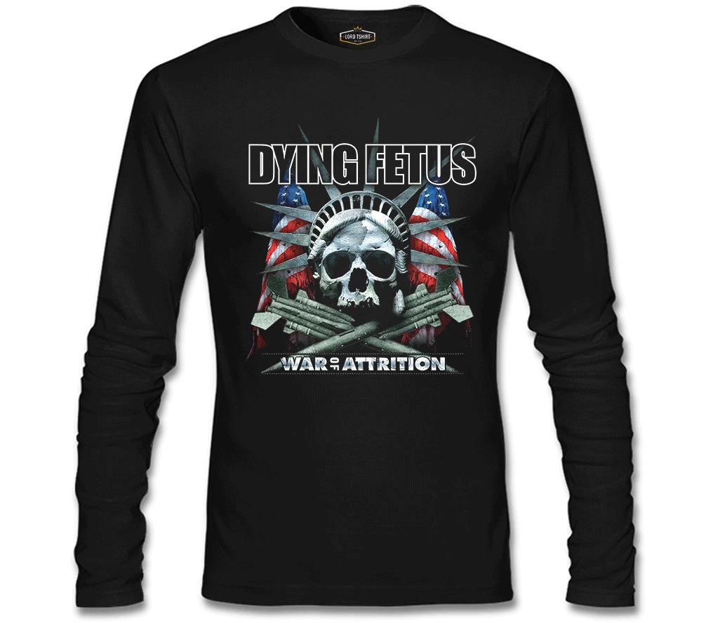 Dying Fetus - War of Attrition Black Men's Sweatshirt