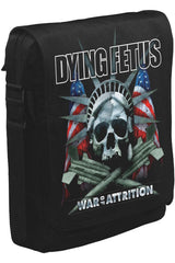 Dying Fetus - War of Attrition Unisex Siyah Postacı Çanta
