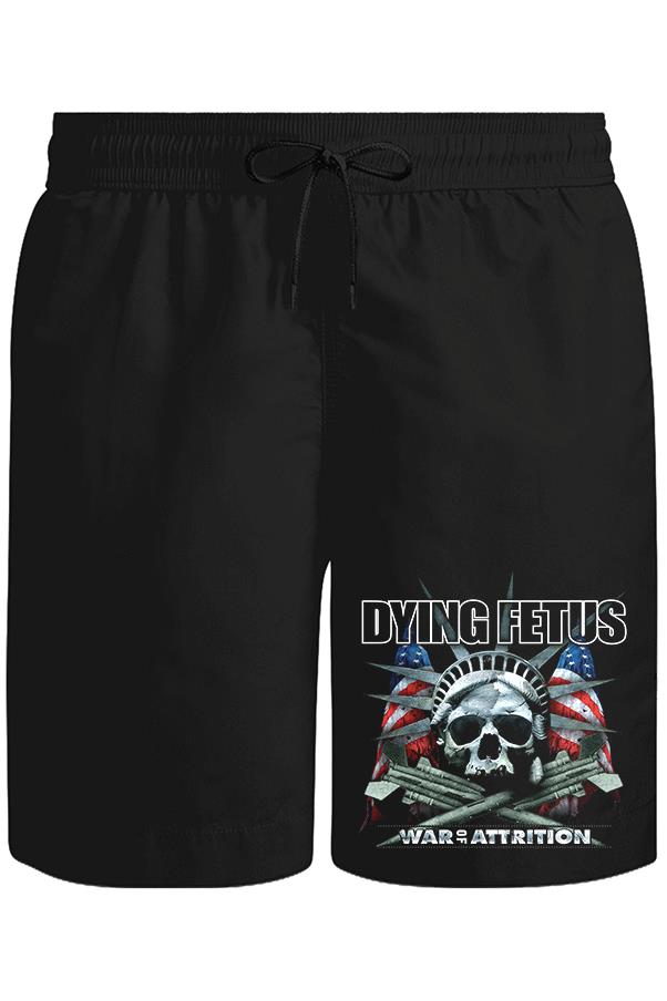 Dying Fetus - War of Attrition Unisex Siyah Şort