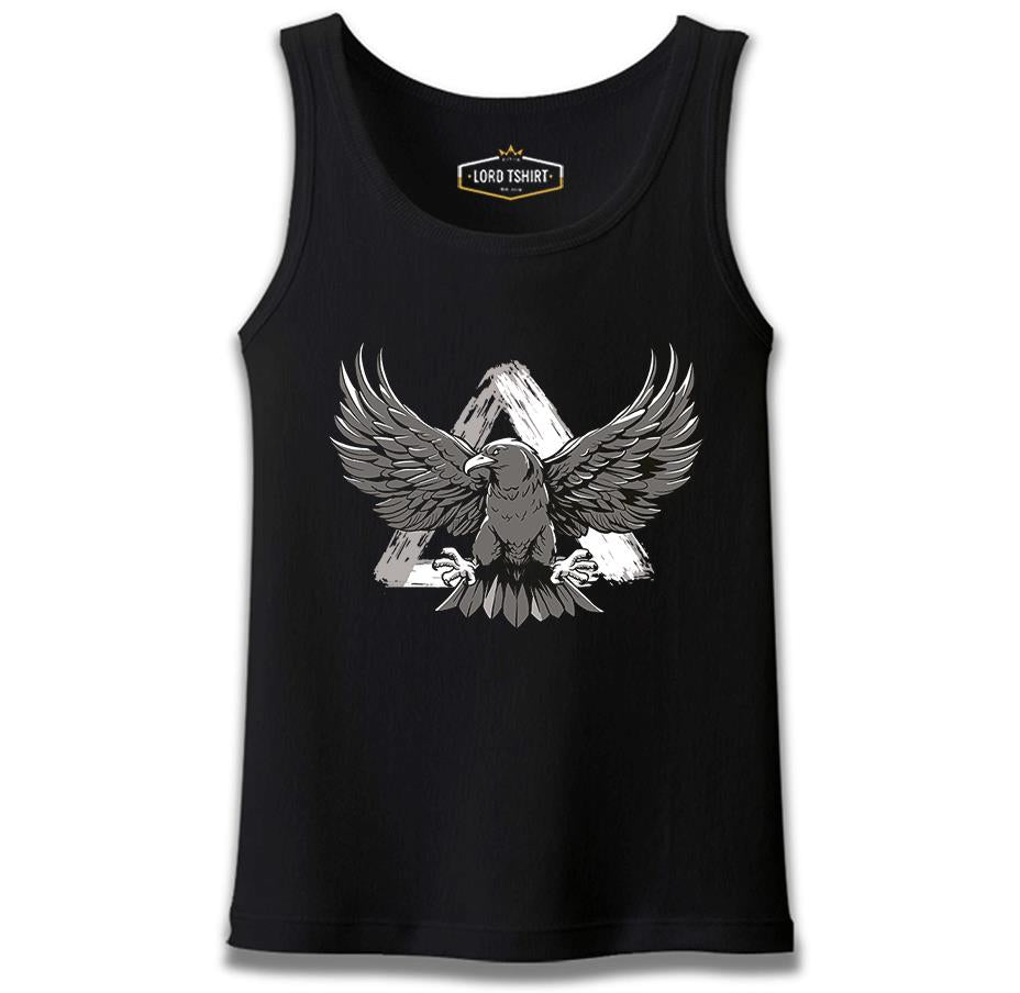 Eagle Flying Against a Triangle Black Male Athlete