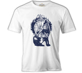 Earth Inside a Wolf Beyaz Erkek Tshirt