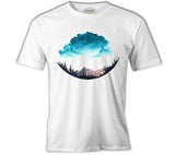 Earth Under Clouds White Men's Tshirt