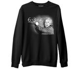 Einstein  Siyah Erkek Kalın Sweatshirt