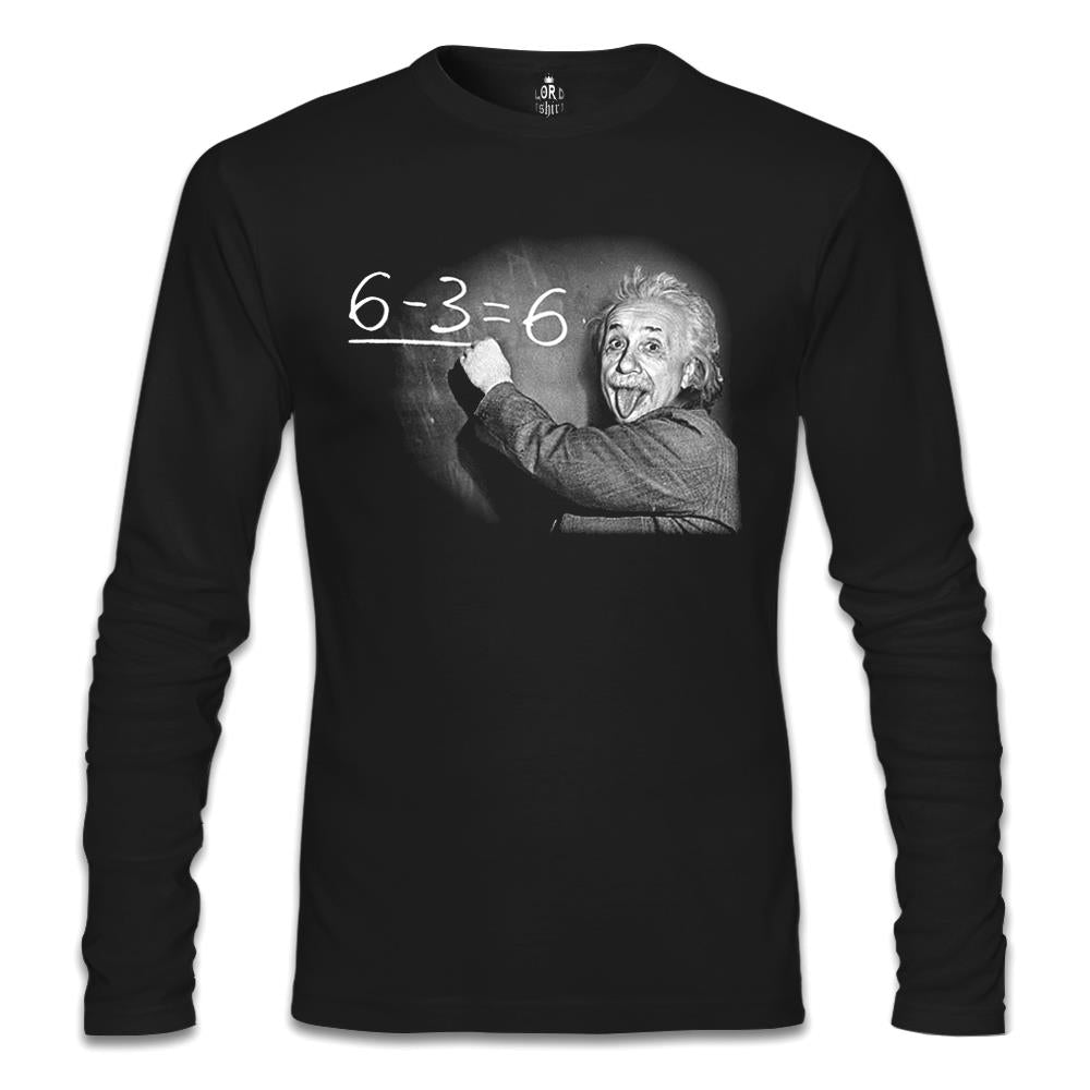 Einstein Siyah Erkek Sweatshirt