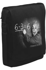Einstein Unisex Siyah Postacı Çanta