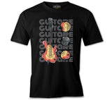 Electric Guitar and Its Parts on a Quote Black Men's Tshirt